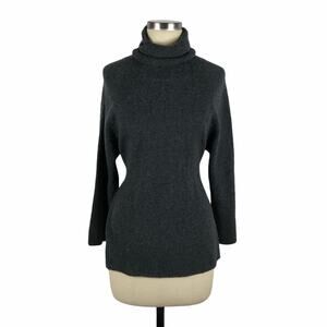 CHARLI Gray Wool Turtleneck Belted Sweater‎ XS Soft